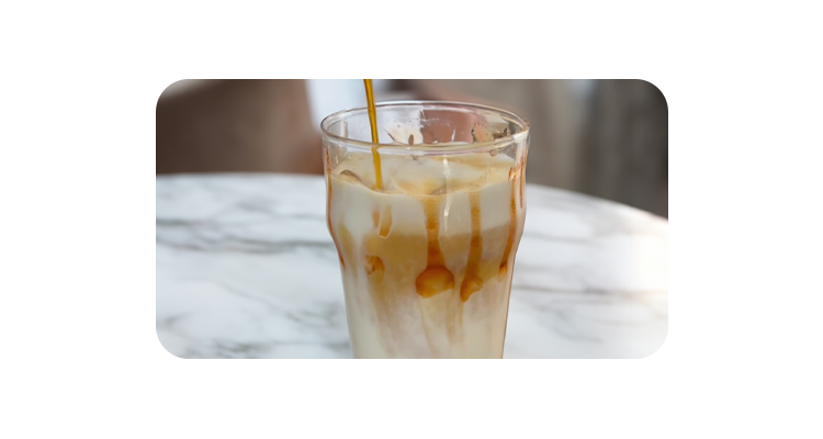 Bebida Estrela do Verão: Café Gelado, Caramelo e NotMilk