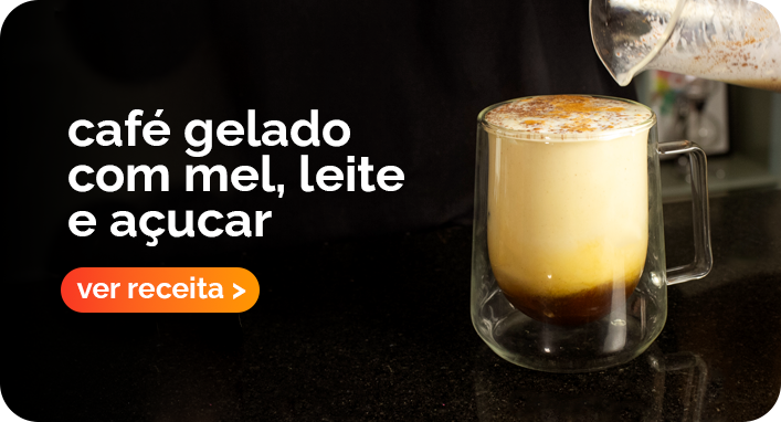 Café Gelado com Mel, Leite Cremoso e Canela: Aprenda a Fazer em Casa
